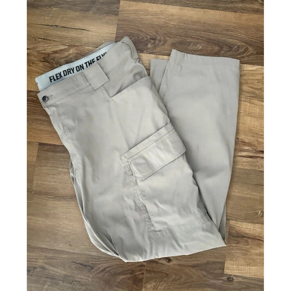 DULUTH TRADING CO. DRY ON THE FLY RELAXED FIT CARGO PANTS 44x34 Big & Tall Men’s